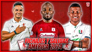 👹✅FICHAJES Y SALIDAS AMÉRICA DE CALI 2024 LUCAS RATIFICADO  ¿NUEVO ARQUERO  RATÓN AL ONCE CALDAS [upl. by Broek860]