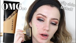 MORPHE FLUIDITY FULL COVERAGE FOUNDATION REVIEW Oily Skin  Jazzi Filipek [upl. by Maxantia353]