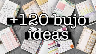 Bullet journal ideas MARATHON 💜 120 ideas for your bujo [upl. by Kenney725]