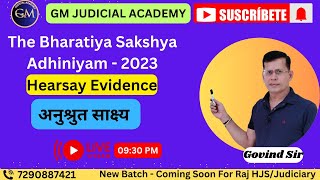 The Bharatiya Sakshya Adhiniyam  2023  By Govind Sir [upl. by Zelazny806]