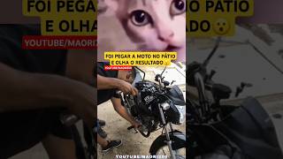 PEGOU A MOTO NO PÁTIO COM AREIA NO MOTOR😬😮🤔 canalmaori250 yamaha maorivlog automobile memes [upl. by Gnaoh]