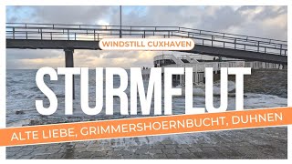 Cuxhaven  Kleine Sturmflut 🌬🌊 [upl. by Eatnad]