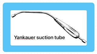 ENT instruments 10 Tonsillectomy  Yankauer suction tube  Tonsil  Viva points [upl. by Pompea]