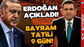 SON DAKİKA Fatih Portakal Bayram Müjdesini Aktardı Bayram Tatili 9 Gün [upl. by Cud]