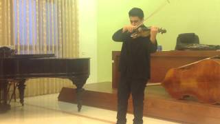 Italian violin Matteo Mazzotti cremona stradivari model plaied by 15Yo Israel talent [upl. by Weasner]