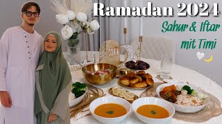 RAMADAN 2024  Erstes Sahur amp Iftar mit Timi 🤍 [upl. by Tennek]