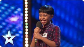 Asanda Jezile the 11yr old diva sings Diamonds  Week 3 Auditions  Britains Got Talent 2013 [upl. by Esmerelda617]