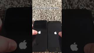 iPhone X VS iPhone SE 3rd Gen startup apple iphone iphonex iphonese3 startup shorts [upl. by Idnak705]