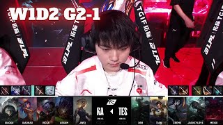 RA vs TES  Game 1  Week 1 Day 2 LPL Summer 2024  Rare Atom vs Top Esports G1 [upl. by Milli]