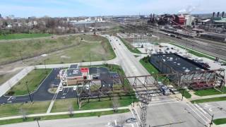 Steelyard Commons • Cleveland Ohio • Aerial Tour [upl. by Lowry]