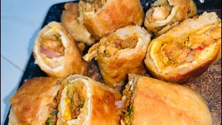 Chicken Bhuna Roll By Food FireMumbai’s Famous Street Style Chicken Bhuna Roll Recipe [upl. by Wain]