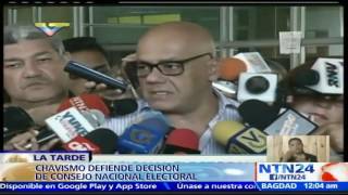 Jorge Rodríguez niega que haya dictadura en Venezuela mientras dice que no hay referendo revocatorio [upl. by Portie855]