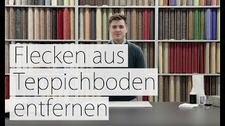 Teppichboden Flecken entfernen ohne Reiniger schonende Variante vom Fachmann  Teppichscheunede [upl. by Zacks]