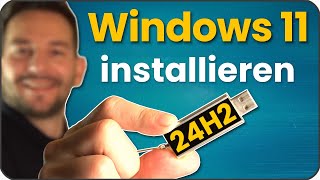 Windows 11 installieren deutsch 24H2 Update  Windows11 Auf alten PC installieren [upl. by Auqenwahs]