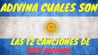 Rock Nacional Argentino CHALLENGE Cuantas canciones Reconoces 12 canciones argentinas en 1 [upl. by Dosh381]