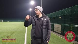 011124 Ilkley Town AFC 31 Harrogate Railway Athletic postmatch interview [upl. by Yup766]