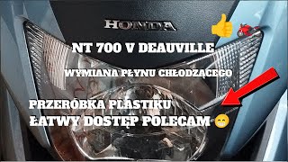 WYMIANA PŁYNU CHŁODNICZEGO PRZERÓBKA PLASTIKÓW HONDA DEAUWILLE 2006 r [upl. by Laenej]