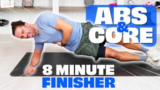 8 Minute Abs amp Core Finisher  The Body Coach TV [upl. by Ynittirb882]