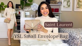 Saint Laurent  YSL Small Envelope Bag Unboxing  Review  MOD shots [upl. by Assilanna]