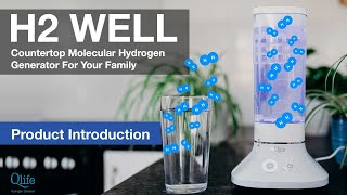 Qlife H2 WELL Countertop Hydrogen Water Generator  Platinum Membrane for Max H2 Concentration NEW [upl. by Aikimat]