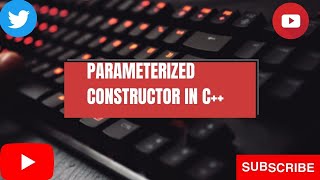 Parameterized constructor [upl. by Miarhpe]