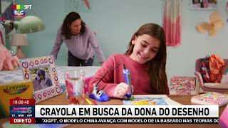 CRAYOLA EM BUSCA DA DONA DO DESENHO  SPT TV SIC INTERNACIONAL [upl. by Nauht]