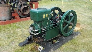 Maamoottorit  Stationary engine in action Oikea moottoritapahtuma Tornio 2017 [upl. by Kee]