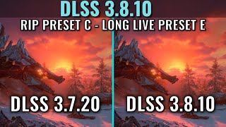 DLSS 3810  RIP Preset C  Comparison in 4 Games  1440p  RTX 3070 [upl. by Magavern]