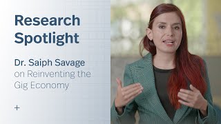 Research Spotlight Dr Saiph Savage on Reinventing the Gig Economy [upl. by Grube133]