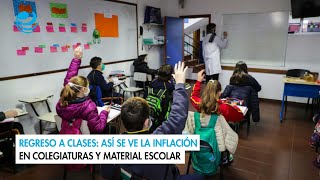 Regreso a clases Así se ve la inflación en colegiaturas y material escolar [upl. by Enomad]