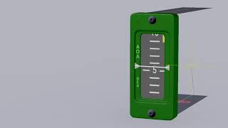 Blender  F16 Angle Of Attack Gauge AOA [upl. by Euqinay366]