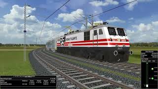 Agra to New Delhi  Super Fast Gatimaan Express  MSTS  Indian Train Simulator  Open Rails [upl. by Grier]