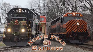 North Pole Express 2022  Owosso to Ashley MI  121022 [upl. by Hanzelin]