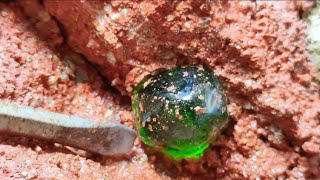 The perfect diamond mining process I dug up a huge emerald [upl. by Grounds]