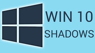 How To Disable Windows 10 Drop Shadows [upl. by Idnod]