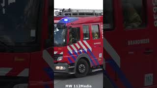 brandweer Schagerbrug TS 105636 met spoed naar een gebouwbrand feuerwehr firefighter [upl. by Assir400]