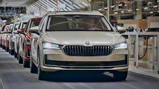 New SKODA SUPERB 2024  PRODUCTION in Bratislava [upl. by Abdul396]