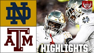 Notre Dame Fighting Irish vs Texas AampM Aggies  Full Game Highlights  ESPN College Football [upl. by Ecyned920]