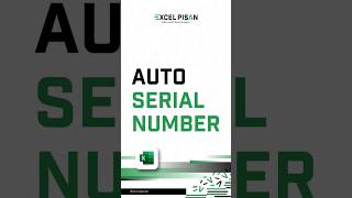 Auto Serial Numberbelajarexcelrumusexcel microsoftexcel [upl. by Abert944]