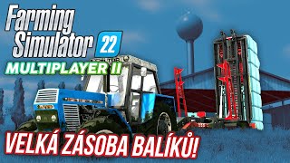 VELKÁ ZÁSOBA BALÍKŮ  Farming Simulator 22 Multiplayer S02 19 [upl. by Sondra713]