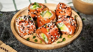 Tzatziki Avocado Smoked Salmon Rolls [upl. by Henrion]