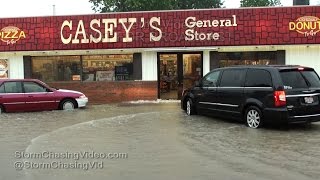 Tamaroa IL Major Flash Flooding with SOT clips  8132016 [upl. by Travers]