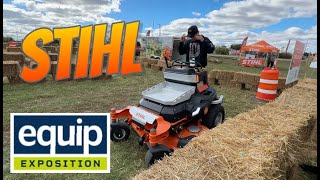 EVERYTHING Stihl Brought to EQUIP Expo NEW Sithl Mowers [upl. by Eitsirk58]