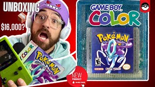 Unboxing POKÉMON CRYSTAL GAMEBOY COLOR [upl. by Ymorej]