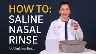 Saline Nasal Rinse How To [upl. by Alema]