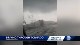 2 Tornadoes touch down in Wisconsin [upl. by Ecirtnahs]