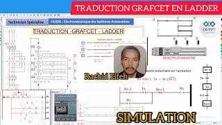 TRADUCTION GRAFCET LADDER EQUATION DES ETAPES  SIMULATION LOGO SIEMENS REACTEUR MACHINE [upl. by Eneliak618]