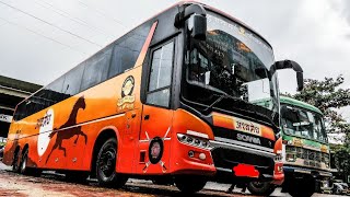 OnBoard MSRTC Ashwamedh Scania Descending Lonavala Ghat [upl. by Aihseket446]