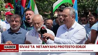 Sivas’ta Cuma Namazı çıkışında Netanyahu protestosu [upl. by Burchett]