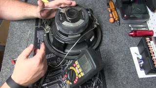 Multimeter  Testing Speaker Ohms  Wiring Subs Series amp Parallel [upl. by Kajdan]